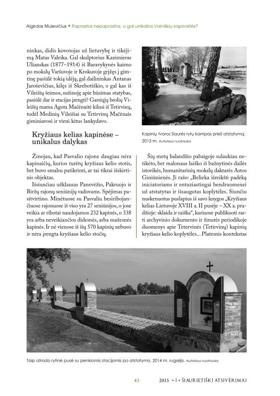 Šiaurietiški atsivėrimai : Pasvalio krašto istorijos ir kultūros žurnalas 2015, nr. 1 (38)