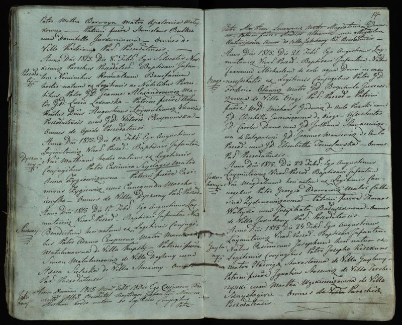 Pušaloto Romos katalikų parapijos bažnyčios 1814–1822 metų krikšto metrikų knyga