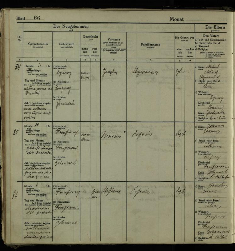 Pumpėnų Romos katalikų parapijos bažnyčios 1916–1921 metų krikšto metrikų knyga