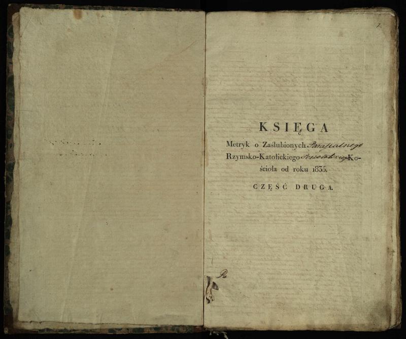 Pušaloto Romos katalikų parapijos bažnyčios 1835–1848 metų jungtuvių metrikų knyga