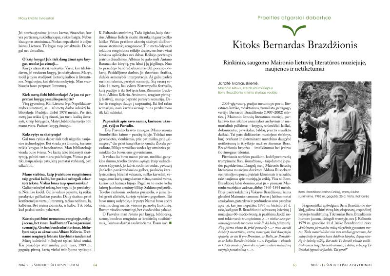 Šiaurietiški atsivėrimai : Pasvalio krašto istorijos ir kultūros žurnalas 2016, nr. 1 (40)
