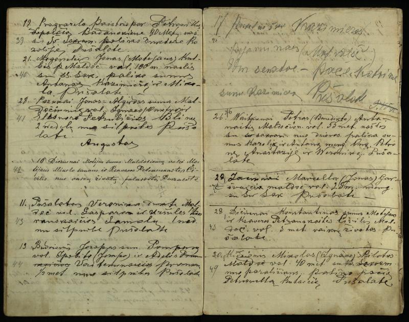 Pušaloto Romos katalikų parapijos bažnyčios 1912–1918 metų mirties metrikų knyga