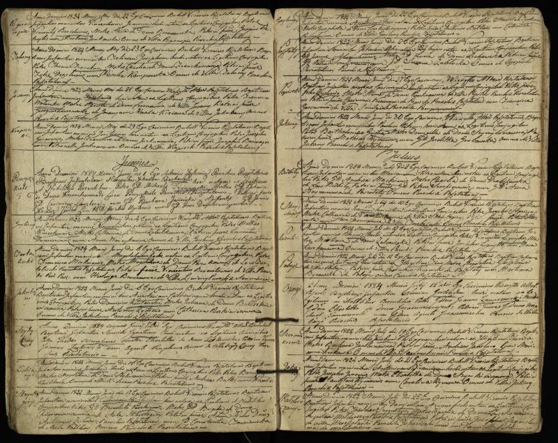Pušaloto Romos katalikų parapijos bažnyčios 1822–1828 metų krikšto metrikų knyga