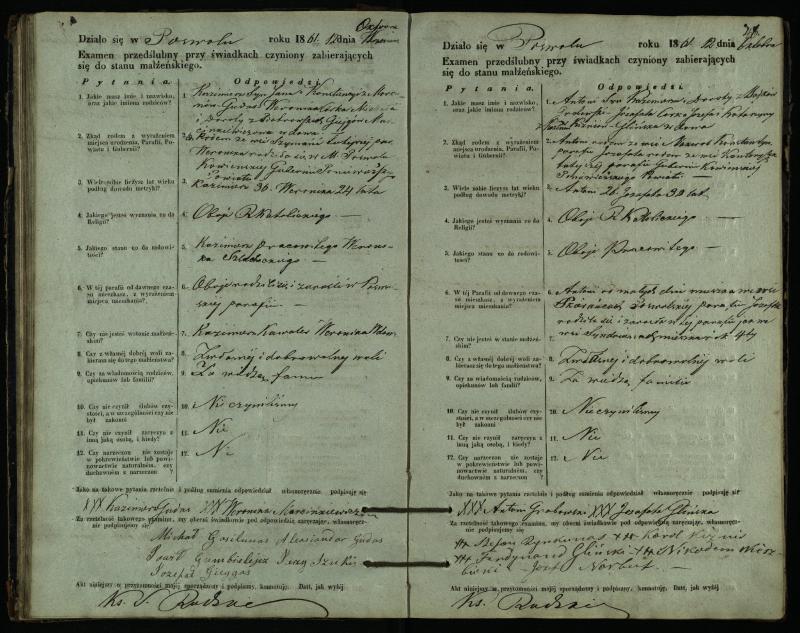 Pasvalio Romos katalikų parapijos bažnyčios 1859–1867 metų priešjungtuvinės apklausos knyga