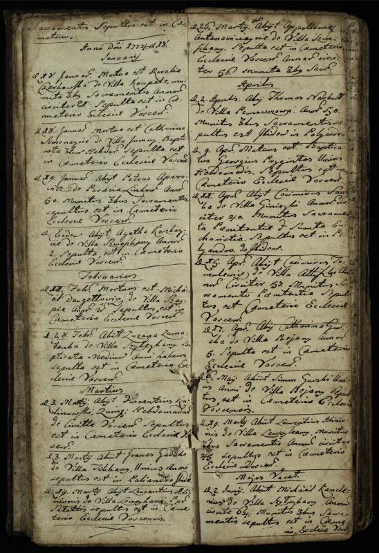 Vaškų (Konstantinavo) Romos katalikų parapijos bažnyčios 1763–1804 metų mirties metrikų knyga