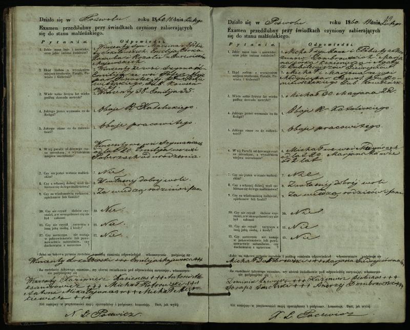 Pasvalio Romos katalikų parapijos bažnyčios 1859–1867 metų priešjungtuvinės apklausos knyga