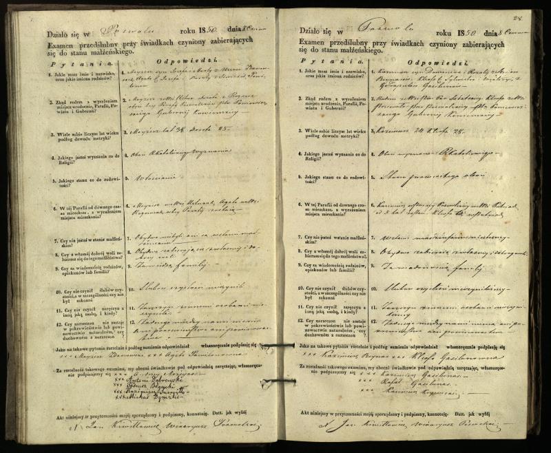 Pasvalio Romos katalikų parapijos bažnyčios 1849–1859 metų priešjungtuvinės apklausos knyga