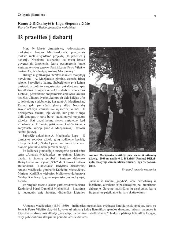 Šiaurietiški atsivėrimai : Pasvalio krašto istorijos ir kultūros žurnalas 2010, nr. 2 (29)