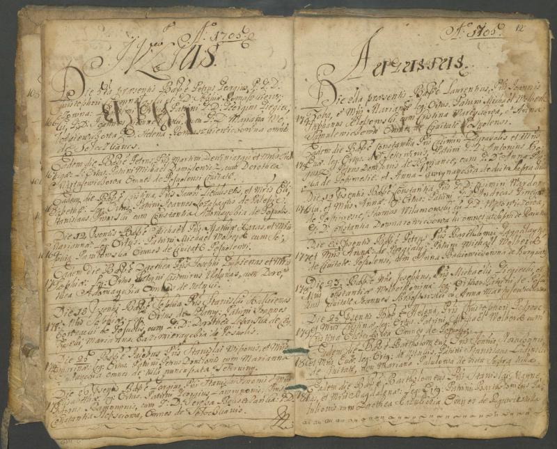 Pasvalio Romos katalikų parapijos bažnyčios 1703–1718 metų krikšto metrikų knyga