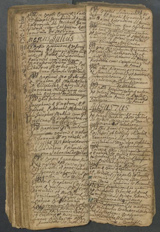 Pasvalio Romos katalikų parapijos bažnyčios 1749–1772 metų krikšto metrikų knyga