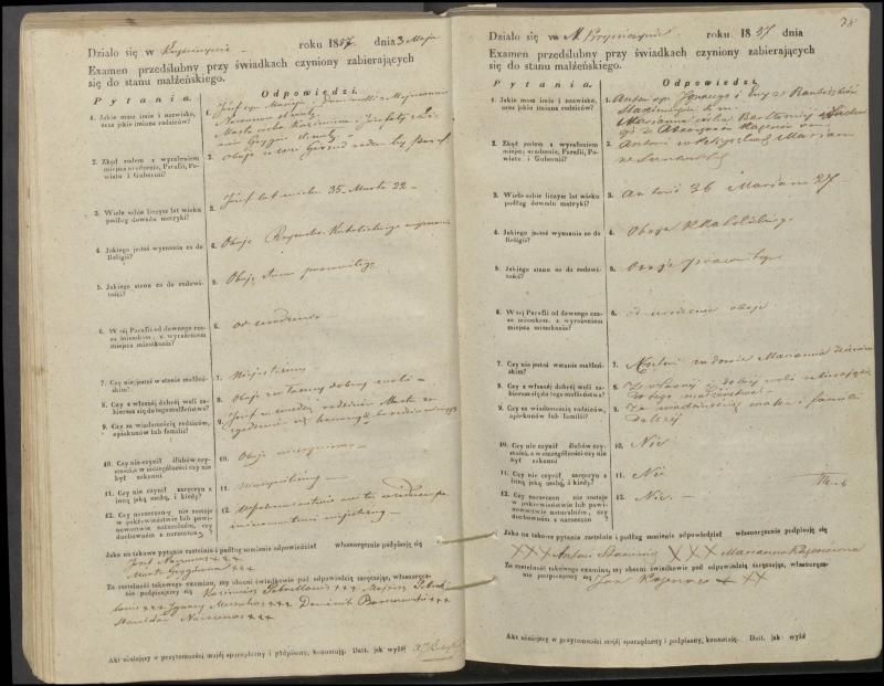 Krinčino Romos katalikų parapijos bažnyčios 1853–1862 metų priešjungtuvinės apklausos knyga