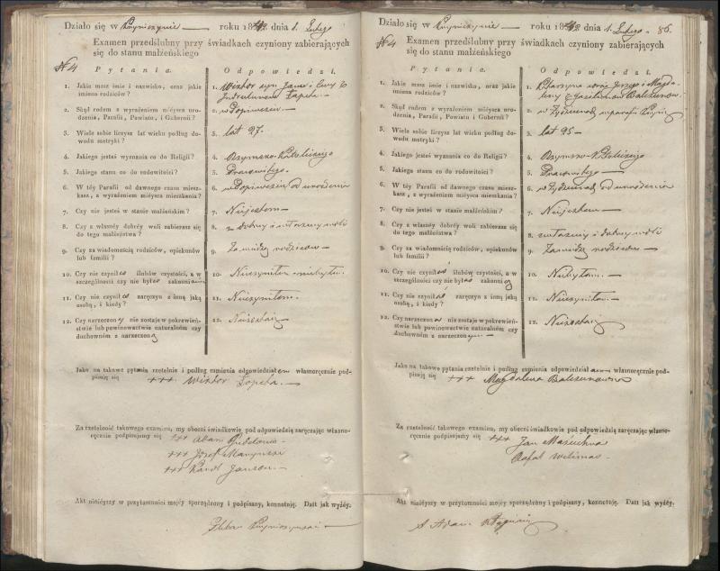 Krinčino Romos katalikų parapijos bažnyčios 1840–1844 metų priešjungtuvinės apklausos knyga