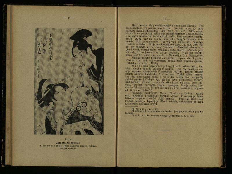Akinių istorija: inauguracijos pranešimas, laikytas perimant Lietuvos universiteto rektoratą 1925 IX 15 d. / prof. med. d-ras P. Avižonis. – Kaunas: Lietuvos universiteto Medicinos fakulteto leidinys, 1926. – 49, [3] p.