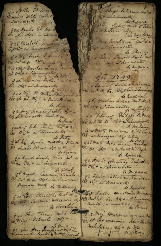Pasvalio Romos katalikų parapijos bažnyčios 1744–1776 metų mirties metrikų knyga