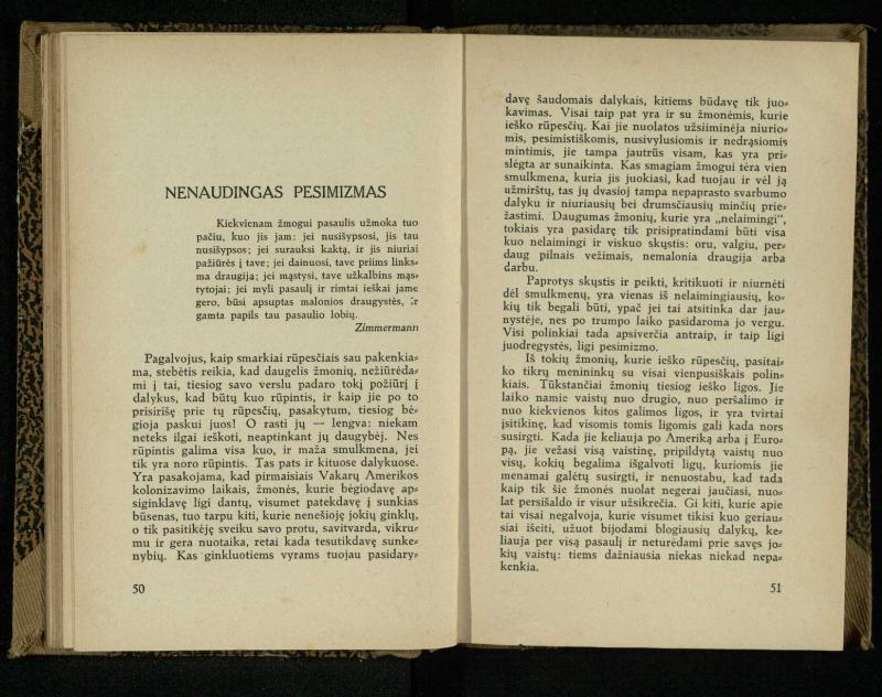 Minties galybė / Orison Swett Marden. – Kaunas: Fakelo leidinys, 1937. – 149, [2] p.