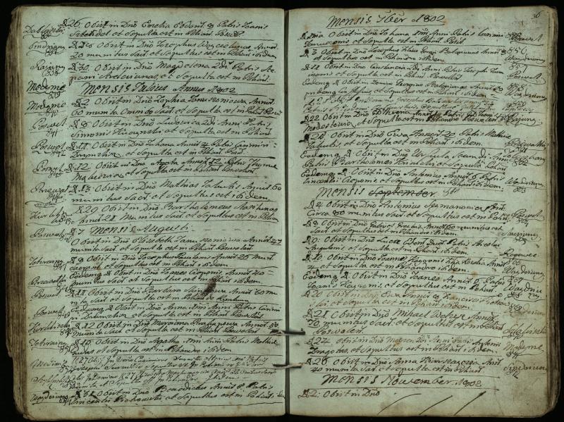 Pasvalio Romos katalikų parapijos bažnyčios 1794–1819 metų mirties metrikų knyga