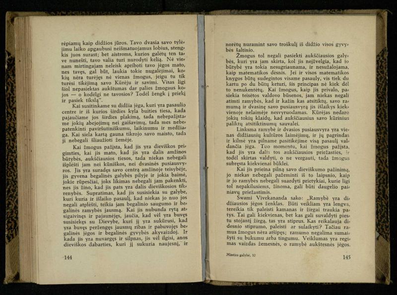 Minties galybė / Orison Swett Marden. – Kaunas: Fakelo leidinys, 1937. – 149, [2] p.