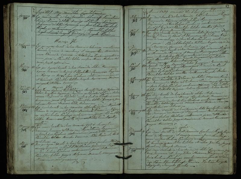 Pasvalio Romos katalikų parapijos bažnyčios 1793–1824 metų jungtuvių metrikų knyga