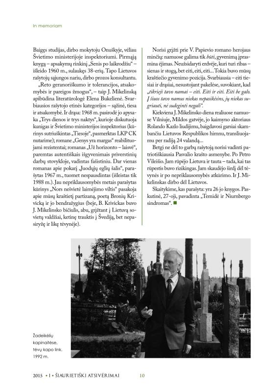 Šiaurietiški atsivėrimai : Pasvalio krašto istorijos ir kultūros žurnalas 2015, nr. 1 (38)