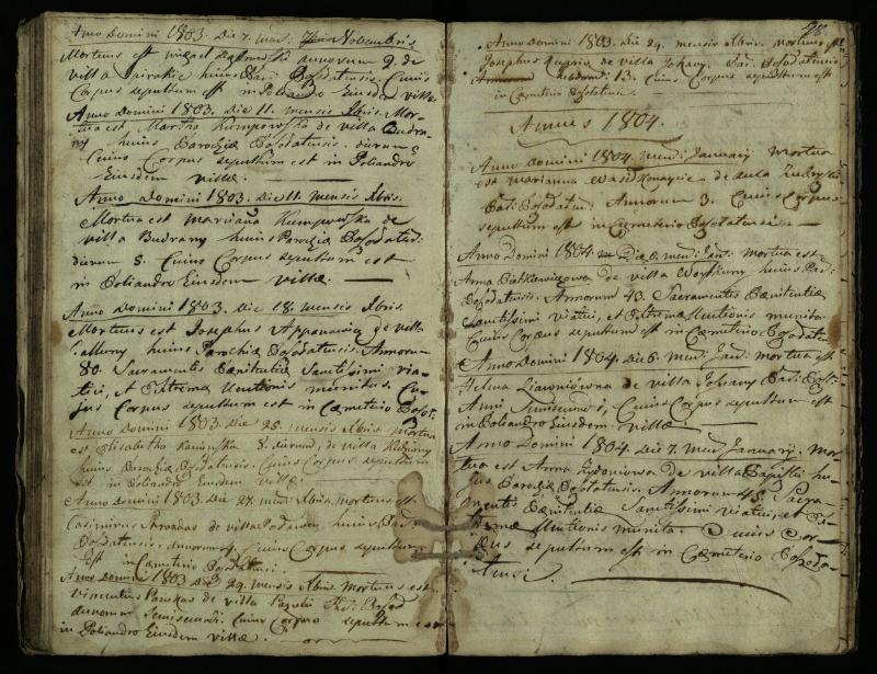 Pušaloto Romos katalikų parapijos bažnyčios 1785–1810 metų mirties metrikų knyga