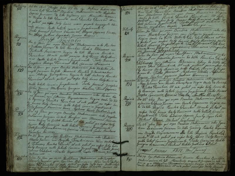 Pasvalio Romos katalikų parapijos bažnyčios 1793–1824 metų jungtuvių metrikų knyga