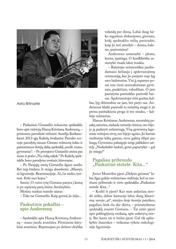 Šiaurietiški atsivėrimai : Pasvalio krašto istorijos ir kultūros žurnalas 2014, nr. 1 (36)