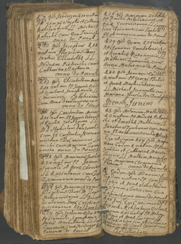 Pasvalio Romos katalikų parapijos bažnyčios 1749–1772 metų krikšto metrikų knyga