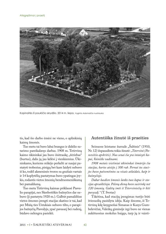 Šiaurietiški atsivėrimai : Pasvalio krašto istorijos ir kultūros žurnalas 2015, nr. 1 (38)