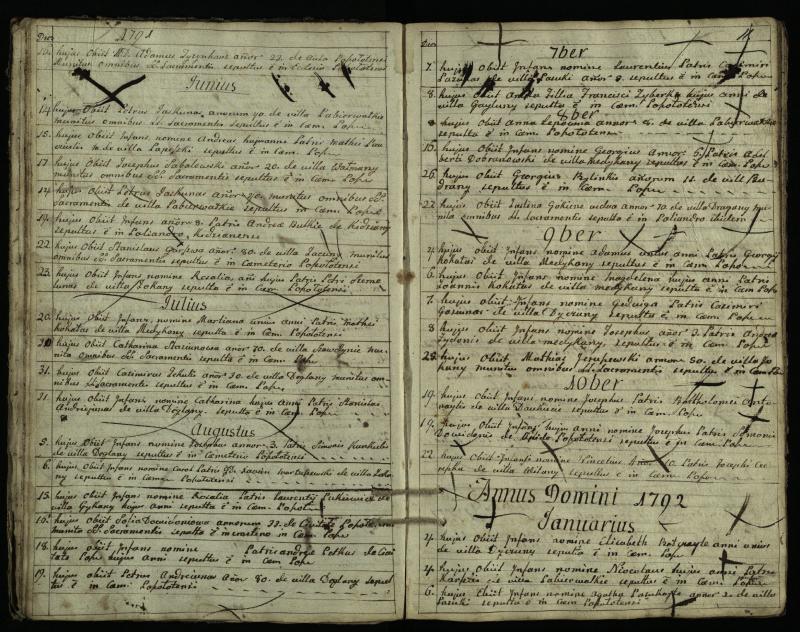 Pušaloto Romos katalikų parapijos bažnyčios 1785–1810 metų mirties metrikų knyga