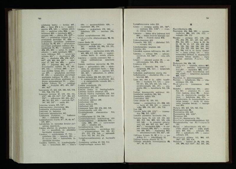 Akių ligų vadovas / Petras Avižonis. – Kaunas: Medicinos fakultetao leidinys, 1940. – VIII, 841, [2] p., 18 iliustr. lap.