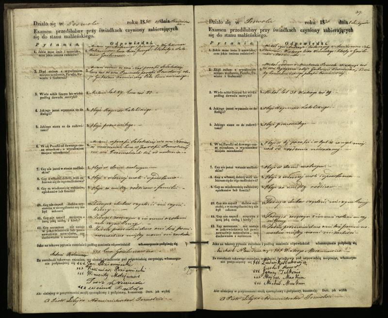 Pasvalio Romos katalikų parapijos bažnyčios 1849–1859 metų priešjungtuvinės apklausos knyga