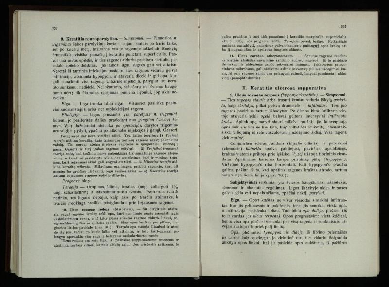 Akių ligų vadovas / Petras Avižonis. – Kaunas: Medicinos fakultetao leidinys, 1940. – VIII, 841, [2] p., 18 iliustr. lap.