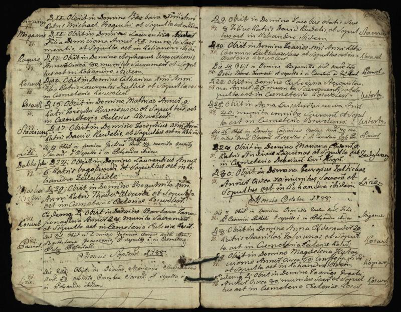 Pasvalio Romos katalikų parapijos bažnyčios 1788–1794 metų mirties metrikų knyga