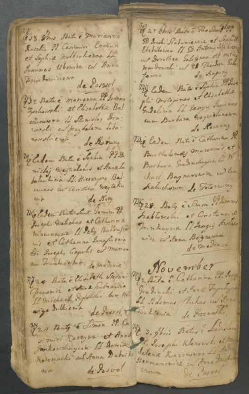 Pasvalio Romos katalikų parapijos bažnyčios 1749–1772 metų krikšto metrikų knyga