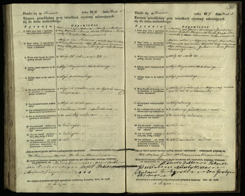 Pasvalio Romos katalikų parapijos bažnyčios 1849–1859 metų priešjungtuvinės apklausos knyga