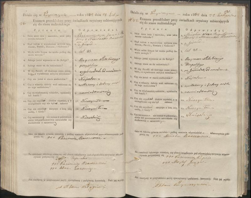 Krinčino Romos katalikų parapijos bažnyčios 1840–1844 metų priešjungtuvinės apklausos knyga