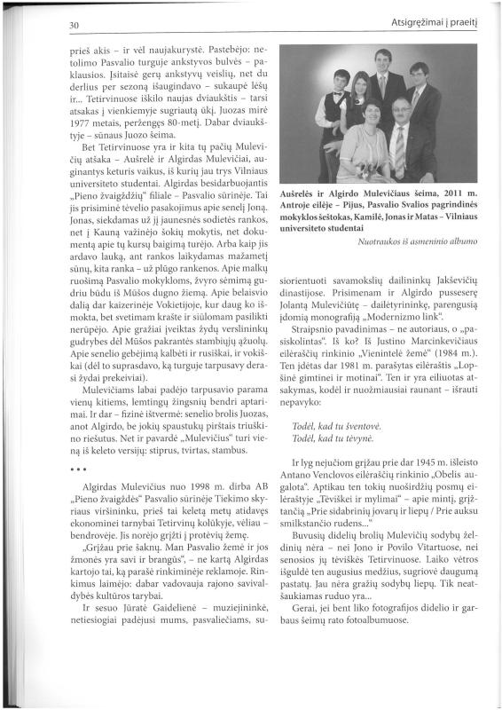 Šiaurietiški atsivėrimai : Pasvalio krašto istorijos ir kultūros žurnalas 2011, nr. 2 (31)