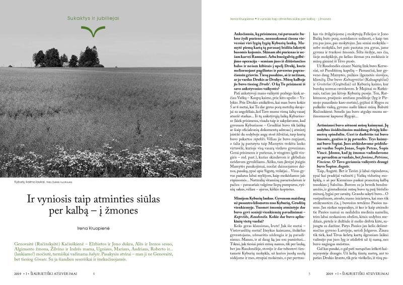 Šiaurietiški atsivėrimai : Pasvalio krašto istorijos ir kultūros žurnalas 2019, nr. 1 (46)
