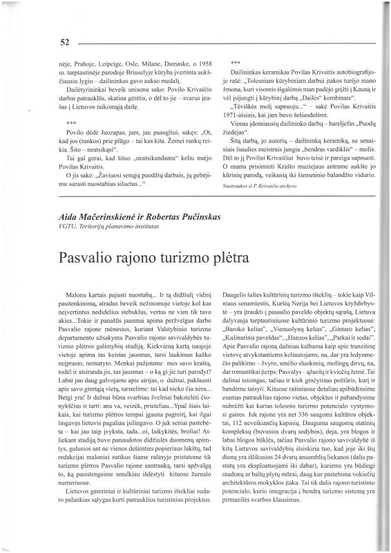 Šiaurietiški atsivėrimai : Pasvalio krašto istorijos ir kultūros žurnalas 2006, nr. 1 (20)