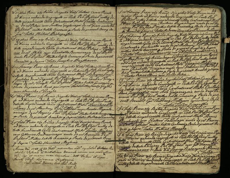 Vaškų (Konstantinavo) Romos katalikų parapijos bažnyčios 1766–1804 metų jungtuvių metrikų knyga