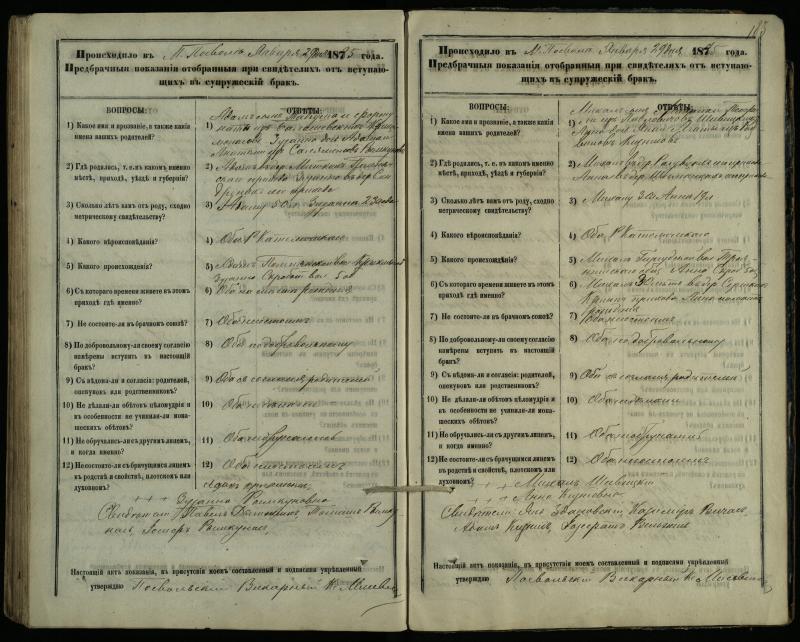 Pasvalio Romos katalikų parapijos bažnyčios 1876–1885 metų priešjungtuvinės apklausos knyga