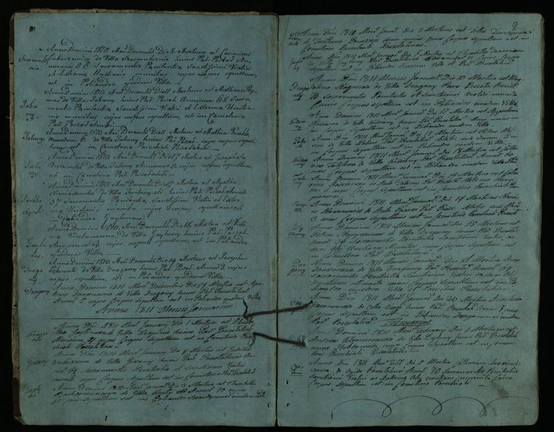 Pušaloto Romos katalikų parapijos bažnyčios 1810–1827 metų mirties metrikų knyga