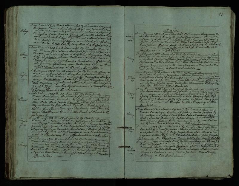 Pušaloto Romos katalikų parapijos bažnyčios 1802–1814 metų krikšto metrikų knyga