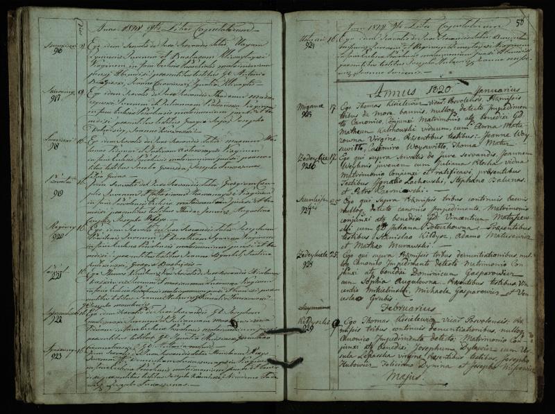 Pasvalio Romos katalikų parapijos bažnyčios 1793–1824 metų jungtuvių metrikų knyga