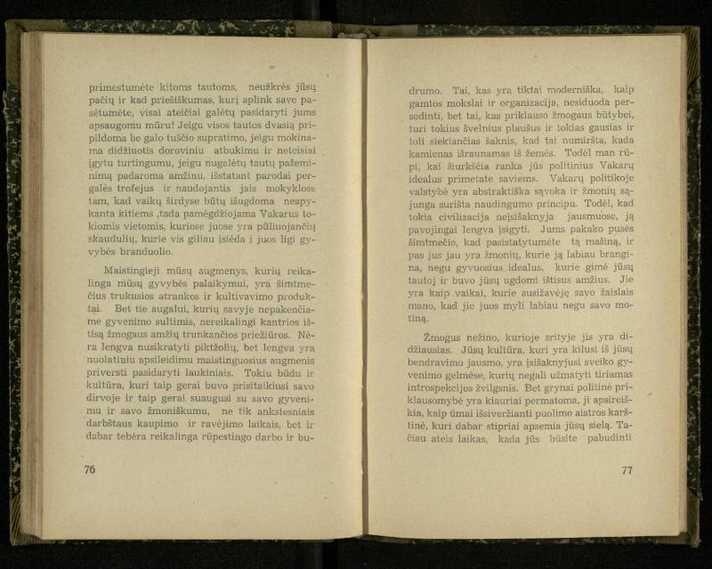 Nacionalizmas: nacionalizmas Vakaruose; Nacionalizmas Japonijoj; Nacionalizmas Indijoj / Rabindranath Tagore. – Kaunas: [s.n.], 1937. – 122, [2] p.
