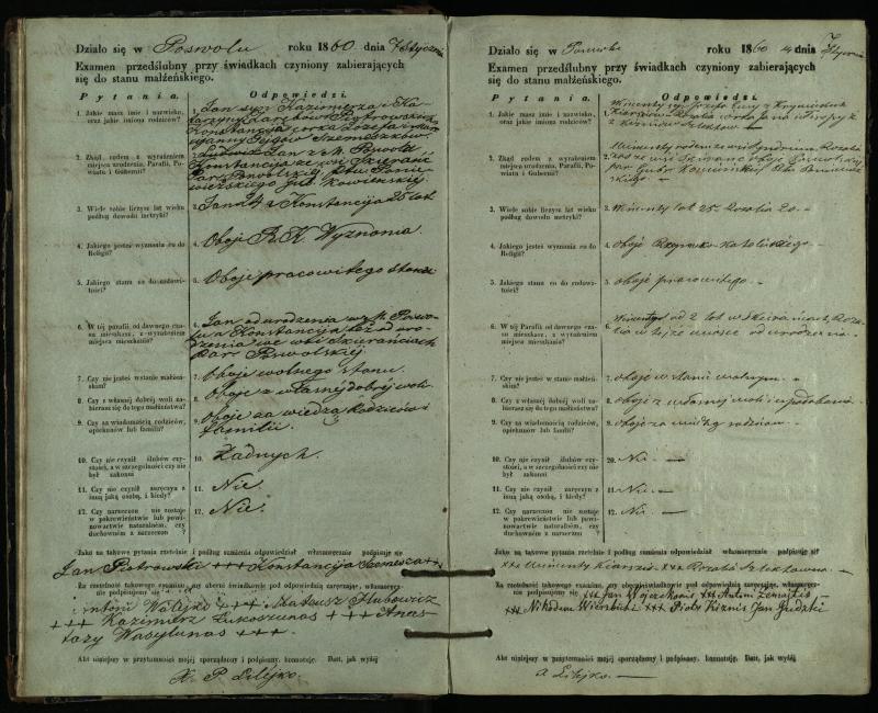 Pasvalio Romos katalikų parapijos bažnyčios 1859–1867 metų priešjungtuvinės apklausos knyga