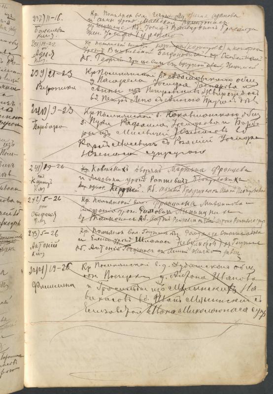 Pumpėnų Romos katalikų parapijos bažnyčios 1906–1917 metų krikšto metrikų juodraštis