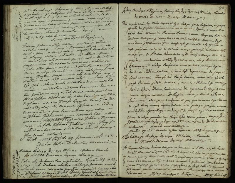 Pasvalio Romos katalikų parapijos bažnyčios 1825–1839 metų jungtuvių metrikų knyga, susirašinėjimai