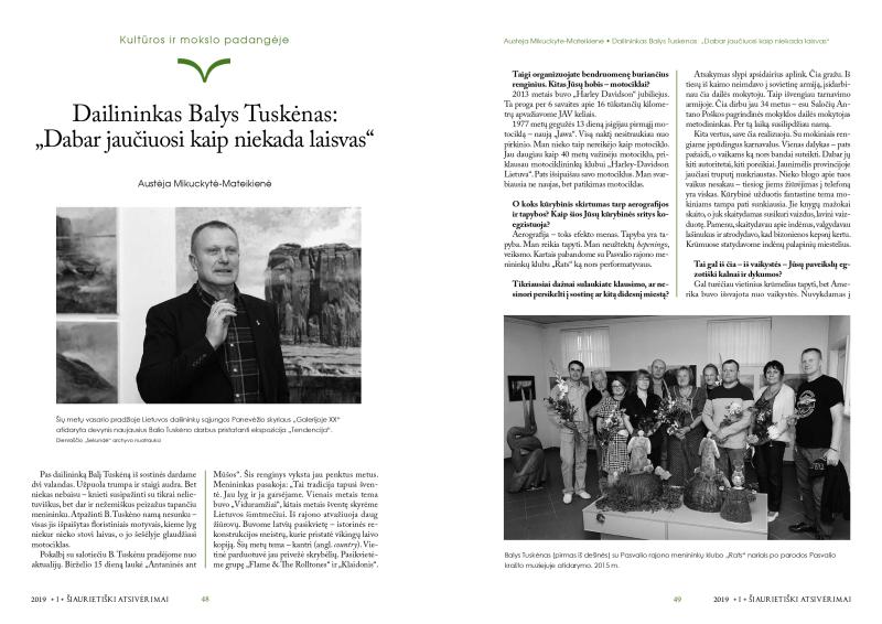 Šiaurietiški atsivėrimai : Pasvalio krašto istorijos ir kultūros žurnalas 2019, nr. 1 (46)