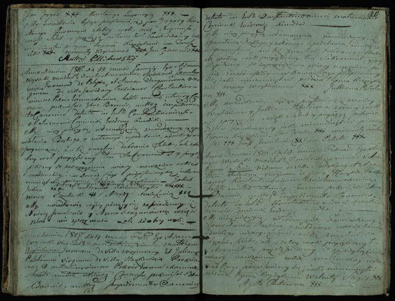 Vaškų (Konstantinavo) Romos katalikų parapijos bažnyčios 1804–1809 metų jungtuvių metrikų knyga